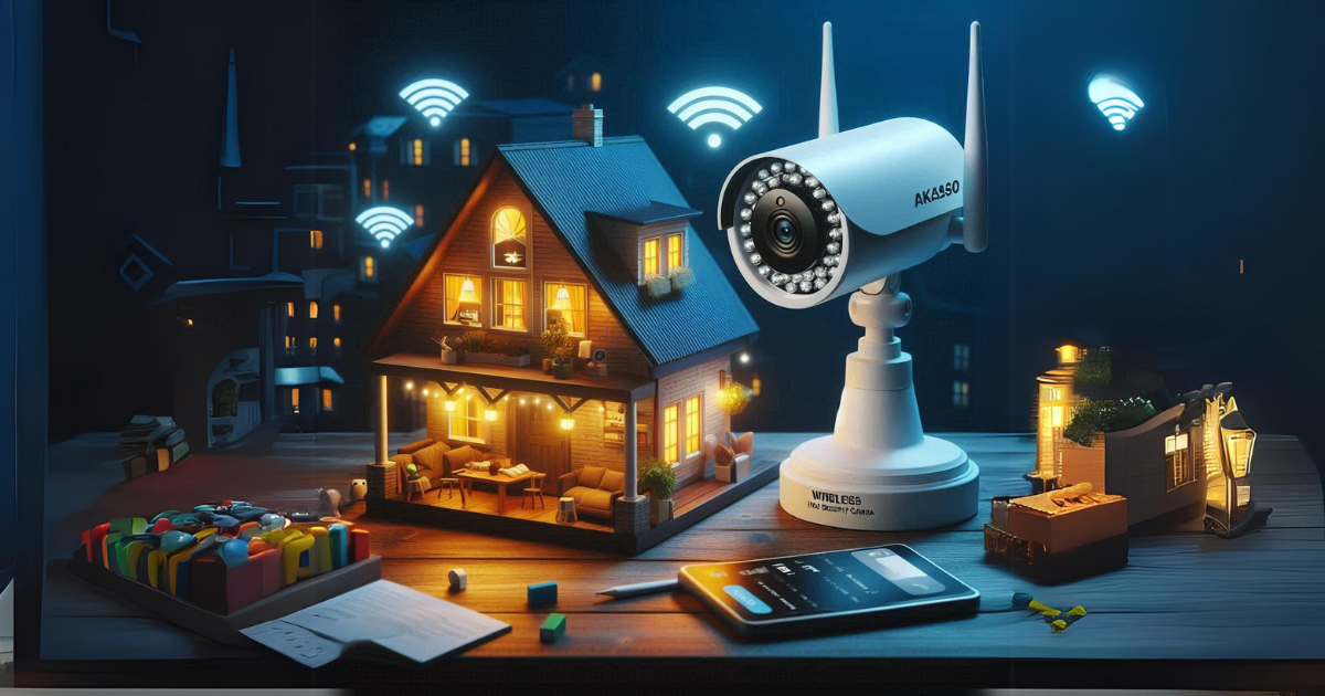 Wireless Home Security Cameras Akaso Aksano wifi