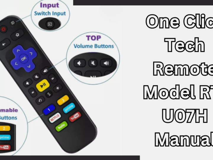 Easy Guide to One Click Tech Remote Model RT-U07H Manual